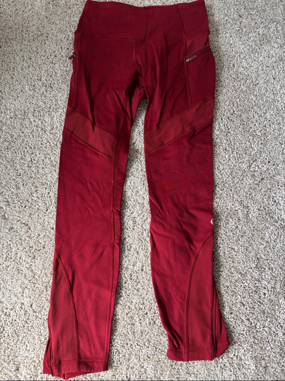 lululemon athletica Burgundy High-Waist Leggings